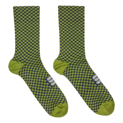 Férfi kerékpáros zokni SPORTFUL Checkmate socks, guacamole blue sea