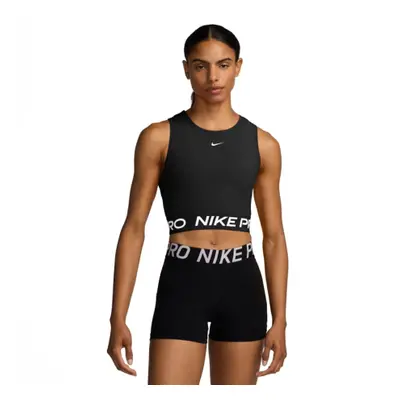 Rövid ujjú női edzőing NIKE PRO DF 365 CROP TANK-010 BLACK WHITE