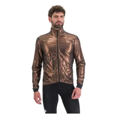 Férfi kerékpáros kabát SPORTFUL Giara packable jacket, metal bronze