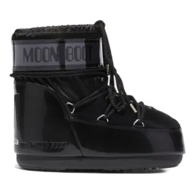 Gyermek téli bokacsizma MOON BOOT ICON LOW GLANCE, 001 black