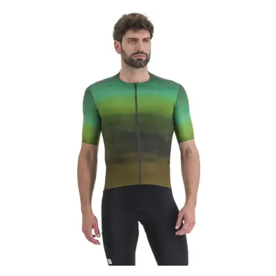 Rövid ujjú férfi kerékpáros mez SPORTFUL Flow supergiara jersey, nightshade dark gold