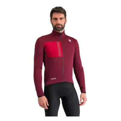 Férfi kerékpáros kabát SPORTFUL Super jacket, red wine