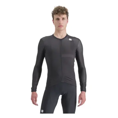 Férfi kerékpáros mez, hosszú ujjal SPORTFUL Matchy long sleeve jersey, black