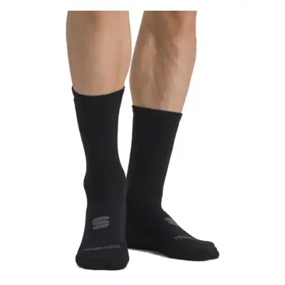 Kerékpáros zokni SPORTFUL Merino wool 18 socks, black anthracite