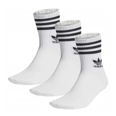 Zokni ADIDAS ORIGINALS 3 PACK-CREW SOCK-WHITE