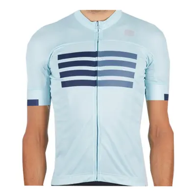 Rövid ujjú férfi kerékpáros mez SPORTFUL Wire jersey, blue sky blue blue sea