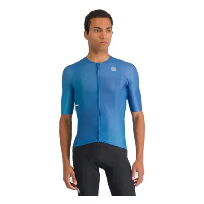 Rövid ujjú férfi kerékpáros mez SPORTFUL Light jersey, blue denim