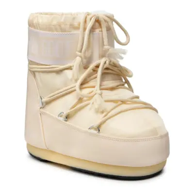 Gyermek téli bokacsizma MOON BOOT ICON LOW NYLON, 006 cream K