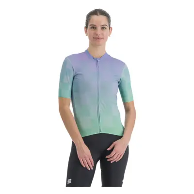 Rövid ujjú női kerékpáros mez SPORTFUL Rocket w jersey, chalk violet jade cream