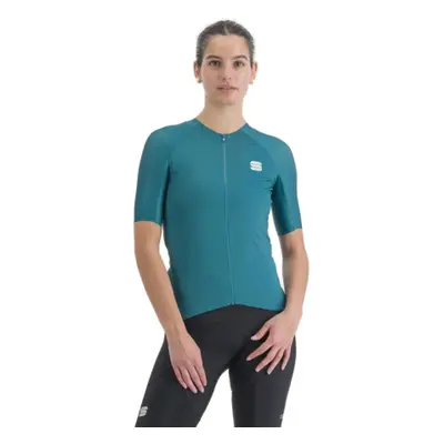 Rövid ujjú női kerékpáros mez SPORTFUL Matchy w short sleeve jersey, shade spruce