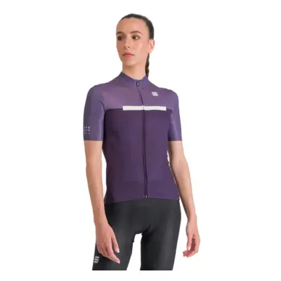 Rövid ujjú női kerékpáros mez SPORTFUL Pista w jersey, nightshade mulled grape