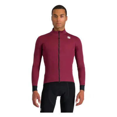 Férfi kerékpáros kabát SPORTFUL Fiandre light no rain jacket, red wine