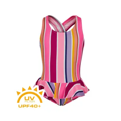 Lányok fürdőruha COLOR KIDS Swimsuit w. skirt-cotton candy