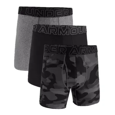 Férfi boxerek UNDER ARMOUR 6 PACK-Perf Tech Nov 6 inch-MARINE OD GREEN