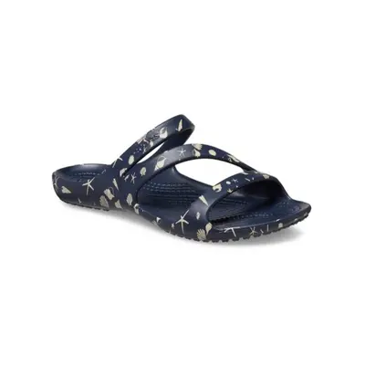 Női szandál CROCS Kadee II Shells Print Sandal W navy