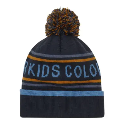 Gyermek téli sapka COLOR KIDS Hat - Logo CK-7850-Total Eclipse