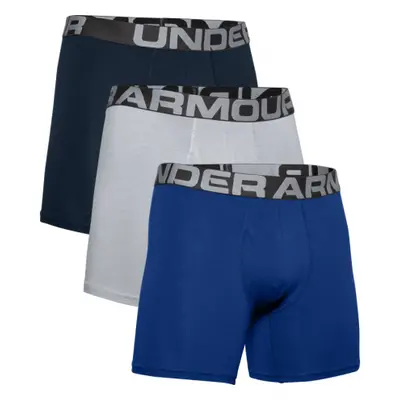 Férfi boxerek UNDER ARMOUR UA Charged Cotton 6in 3 Pack-BLU