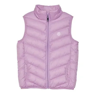 Lány mellény COLOR KIDS Waistcoat Quilted - Packable, violet tulle