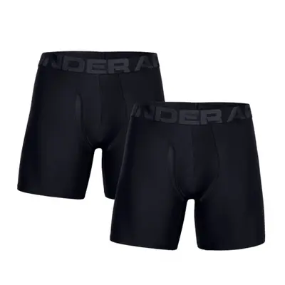 Férfi boxerek UNDER ARMOUR UA Tech 6in 2 Pack-BLK