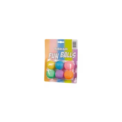 Asztalitenisz labdák TIBHAR Tibhar Funballs, x6, multicolor