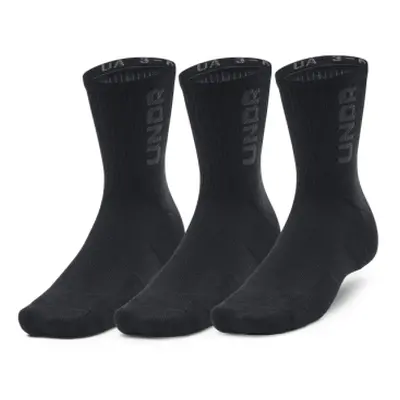 Zokni UNDER ARMOUR UA 3-Maker 3 pack Mid-Crew-BLK-1373084-001