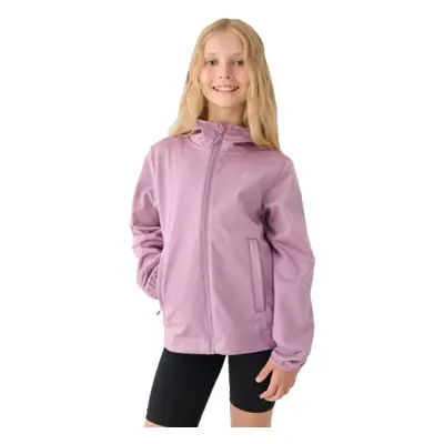 Lány túra softshell kabát 4F JUNIOR SOFTSHELL JACKET-JWAW24TSOFF261-54S-PINK