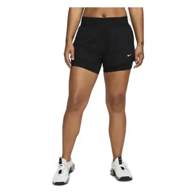 Női edzőnadrág NIKE W NK ONE DF MR 3IN 2N1 SHORT-Black