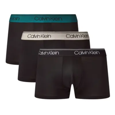 Férfi boxerek CALVIN KLEIN 3 PACK-LOW RISE TRUNK-B- BLACK, ASH, MEDITERRANEA WBS