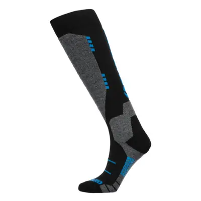 Sí térdzokni (zokni) BLIZZARD Wool Sport ski socks, black turquoise