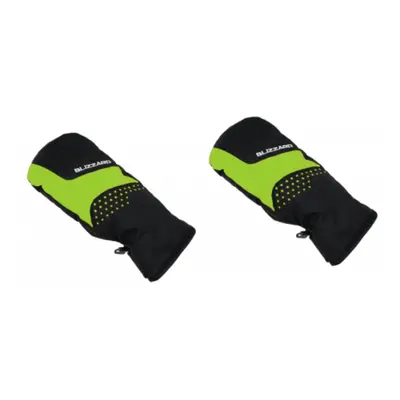 Junior síkesztyűs ujjatlan BLIZZARD Mitten junior ski gloves, black green 20