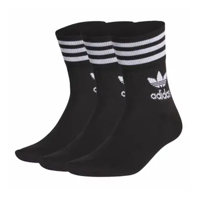 Ponožky ADIDAS ORIGINALS MID CUT CRW SCK-BLACK WHITE 3 PCK