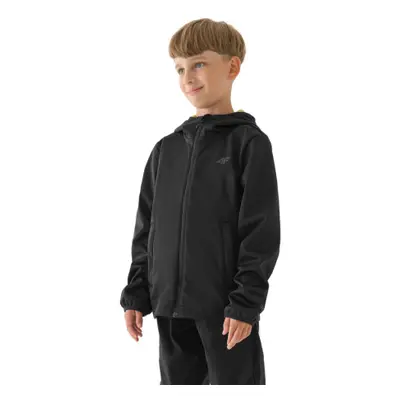 Fiú túra softshell kabát 4F JUNIOR SOFTSHELL JACKET-JWAW24TSOFM269-45S-CANARY GREEN