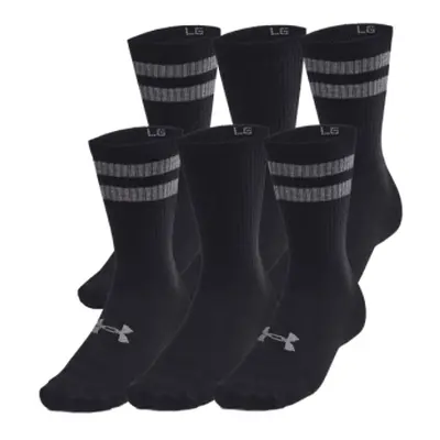 Zokni UNDER ARMOUR 6 PACK-UA Essential Crew-BLK