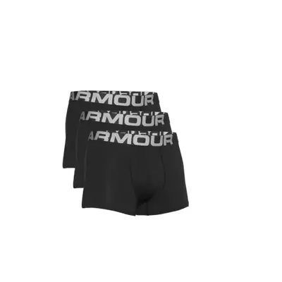 Férfi boxerek UNDER ARMOUR UA Charged Cotton 3in 3 Pack-BLK 001