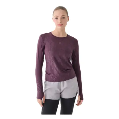 Hosszú ujjú női edzőing 4F LONGSLEEVE FNK-WAW24TFLOF249-50S-DARK VIOLET