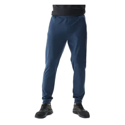 Pánske zateplené tepláky 4F TROUSERS FNK-WAW24TFTRM682-31M-NAVY MELANGE