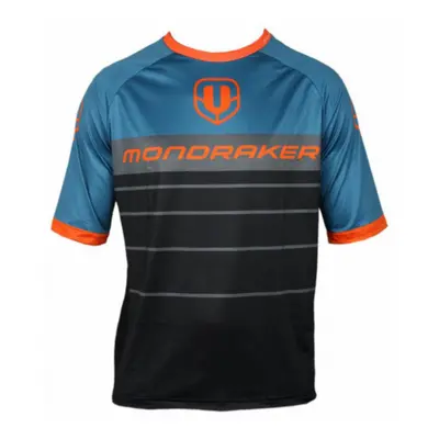 Kerékpáros mez rövid ujjú MONDRAKER Enduro - Trail - Jerseyshort - black petroleum orange