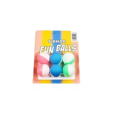 Asztalitenisz labdák TIBHAR Tibhar Funballs, x6, bicoloured