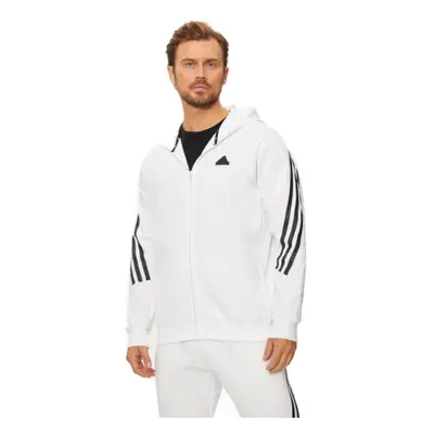 Férfi pulóver cipzárral ADIDAS M FI 3S FZ-JJ4158-White