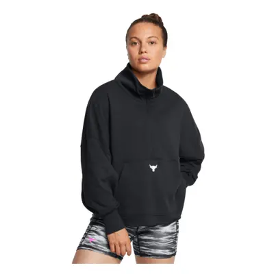 Hőszigetelt, kapucnis női pulóver UNDER ARMOUR PROJECT ROCK PROJECT ROCK W Half Zip Pullover-BLK