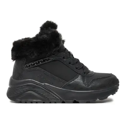 Gyermek téli bokacsizma SKECHERS Uno Lite Comfurt Collar black black