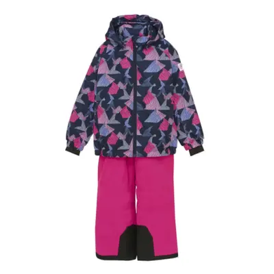 Lányos sídzseki és nadrág szett COLOR KIDS Ski Set - AOP -741741.5381-Pink Glo