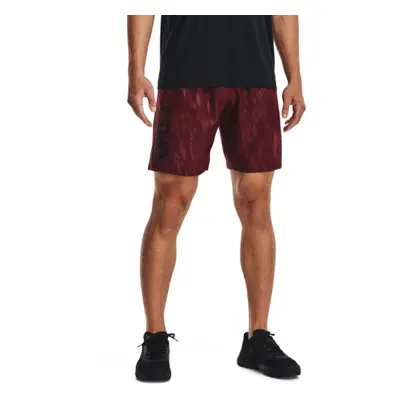 Férfi edzőnadrág UNDER ARMOUR UA Woven Emboss Shorts-RED-1361432-690