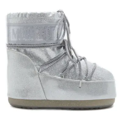 Női téli bokacsizma MOON BOOT Icon Low Glitter silver