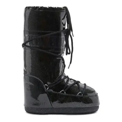 Női magas téli csizma MOON BOOT MB ICON GLITTER-N001 BLACK