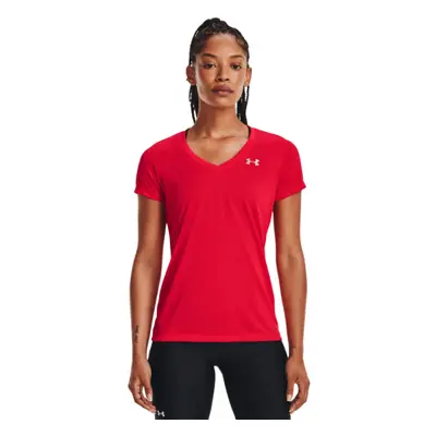 Rövid ujjú női edzőing UNDER ARMOUR Tech SSV - Solid-RED-1255839-890