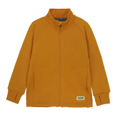 Gyermek polár pulóver cipzárral COLOR KIDS Fleece Jacket - Brushed inside-3042-Marmalade