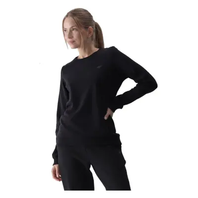 Női kapucnis pulóver 4F REGULAR FIT HIP LENGHT-WMM00TSWSF1469-20S-BLACK-L