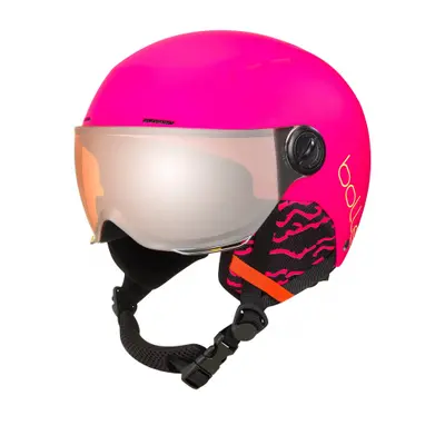 Sí sisak BOLLE QUIZ VISOR - MATTE HOT PINK WITH ORANGE GUN VISOR CAT 2