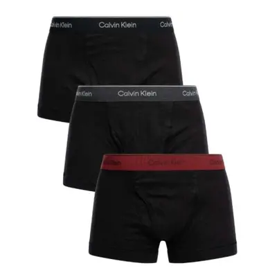 Férfi boxerek CALVIN KLEIN 3 PACK-TRUNK-B- BLACK, CHARC HEATHER, SYRAH WBS